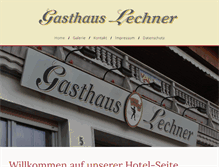 Tablet Screenshot of gasthaus-lechner.de